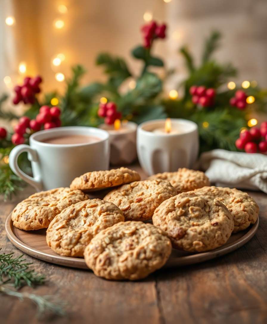 Gourmet Holiday Oatmeal Slam Cookies