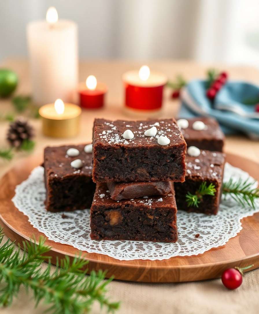 Festive Christmas Brownies