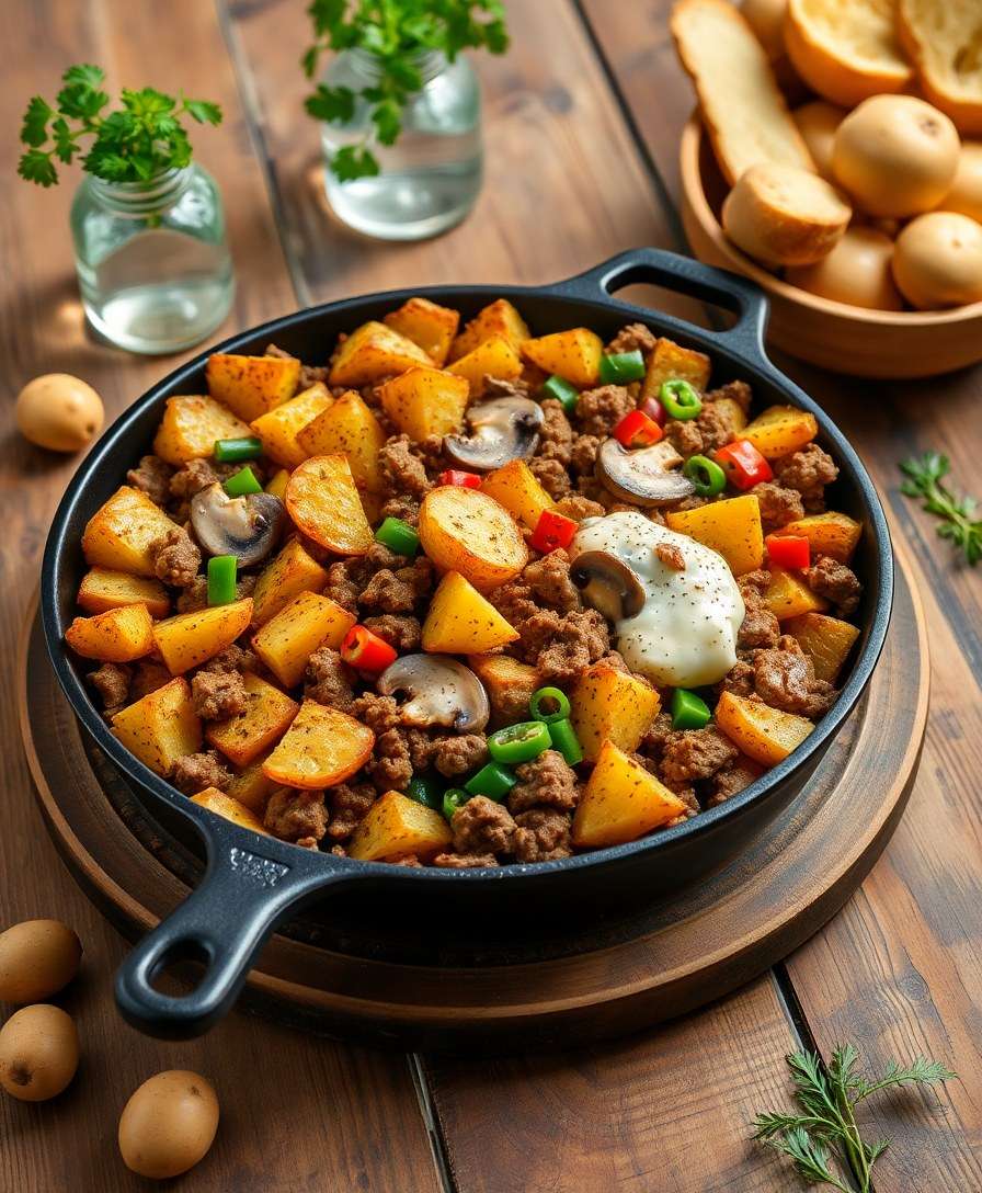 Decadent & Crispy Hamburger Hash