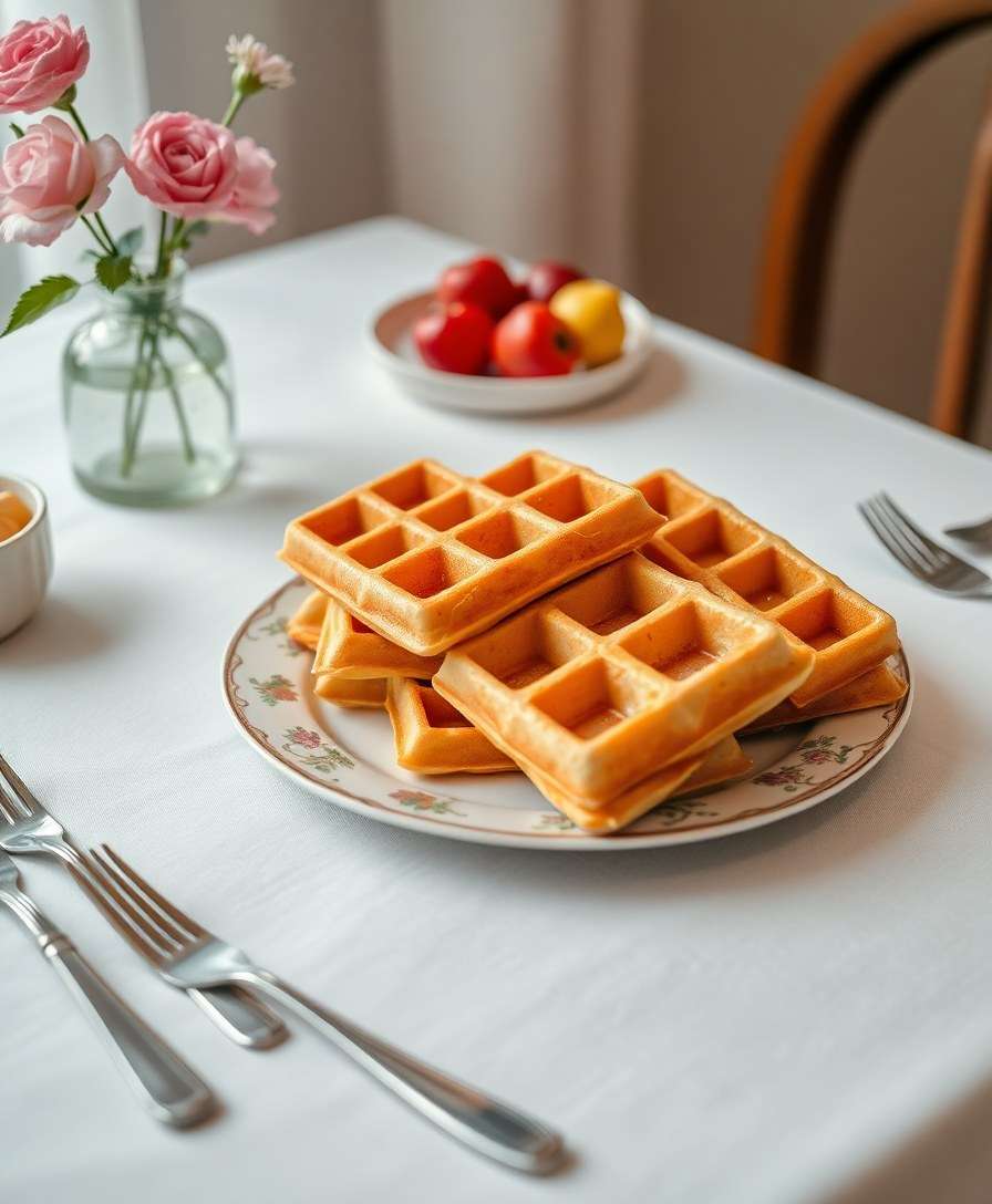 Fluffy & Delicious Homemade Waffles