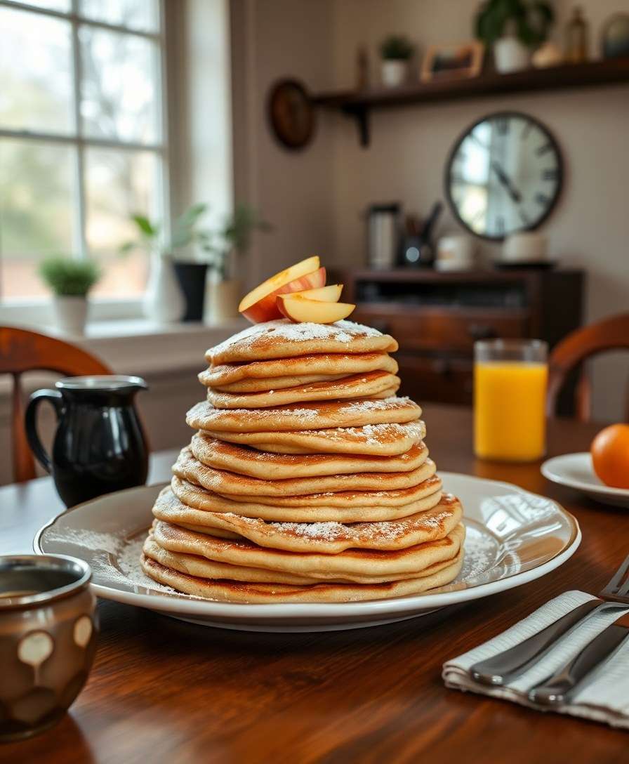 Fluffy Applesauce Pancakes