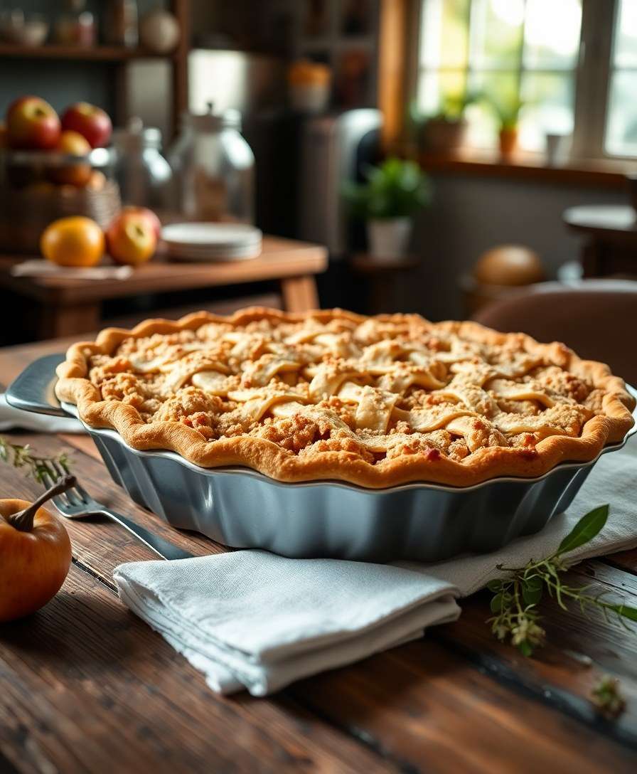 Decadent Apple Crumble Pie