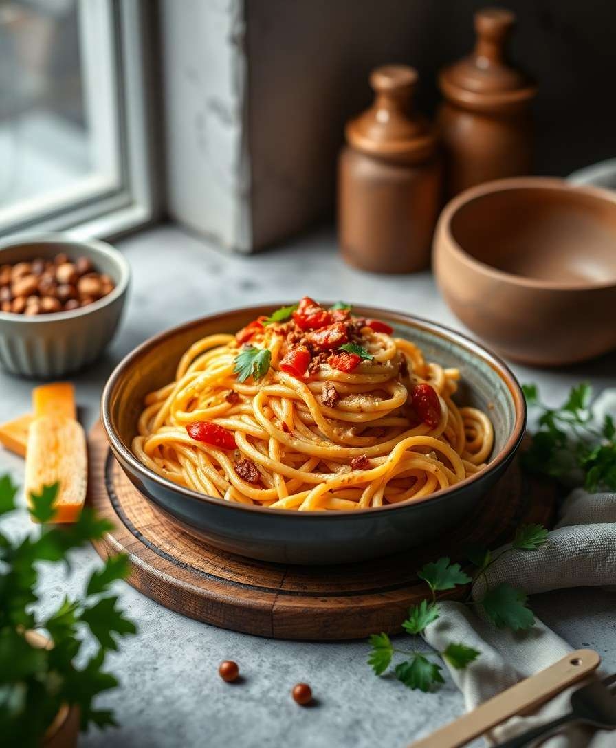 Creamy Chili Crisp Pasta - Quick & Easy Dinner