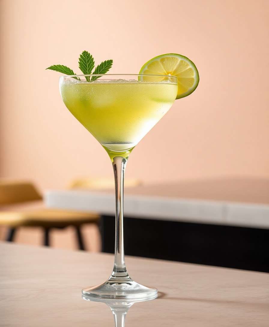 Sparkling Green Apple Martini