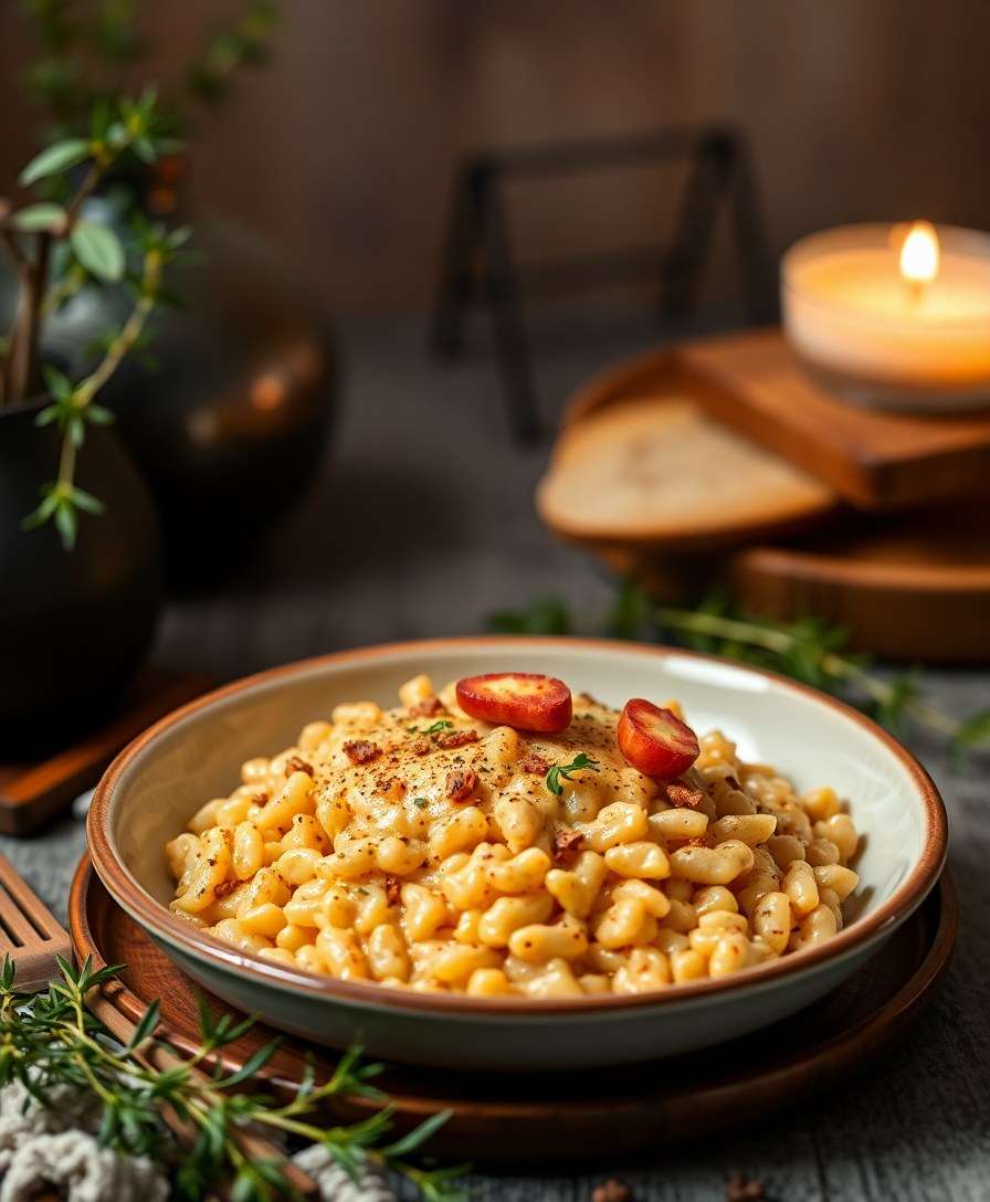 Creamy Oven Risotto with Cinnamon & Herbs