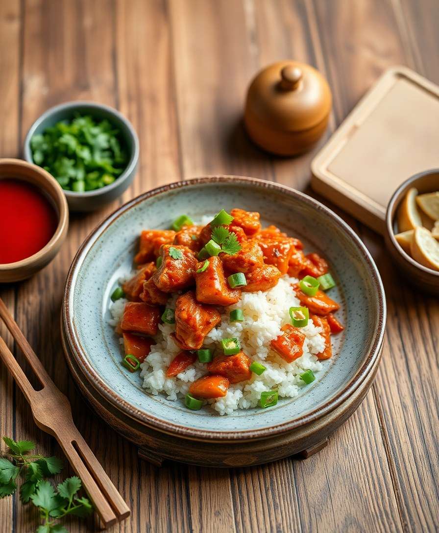 Spicy Korean Chicken & Rice Cakes