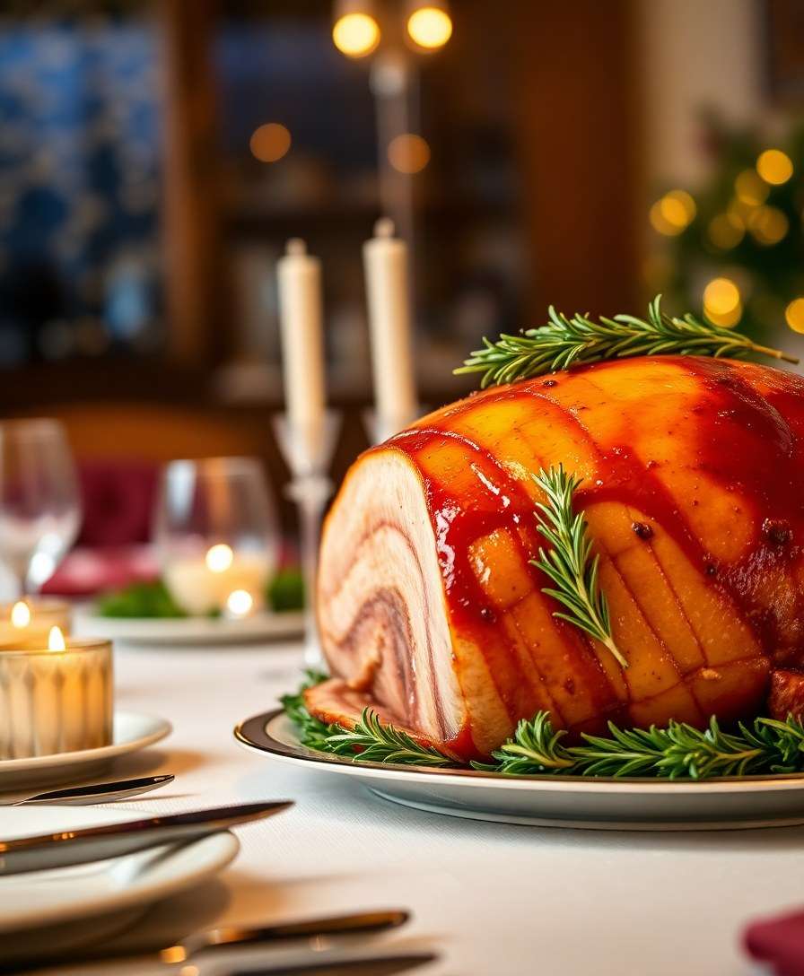 Gourmet Grilled Holiday Ham