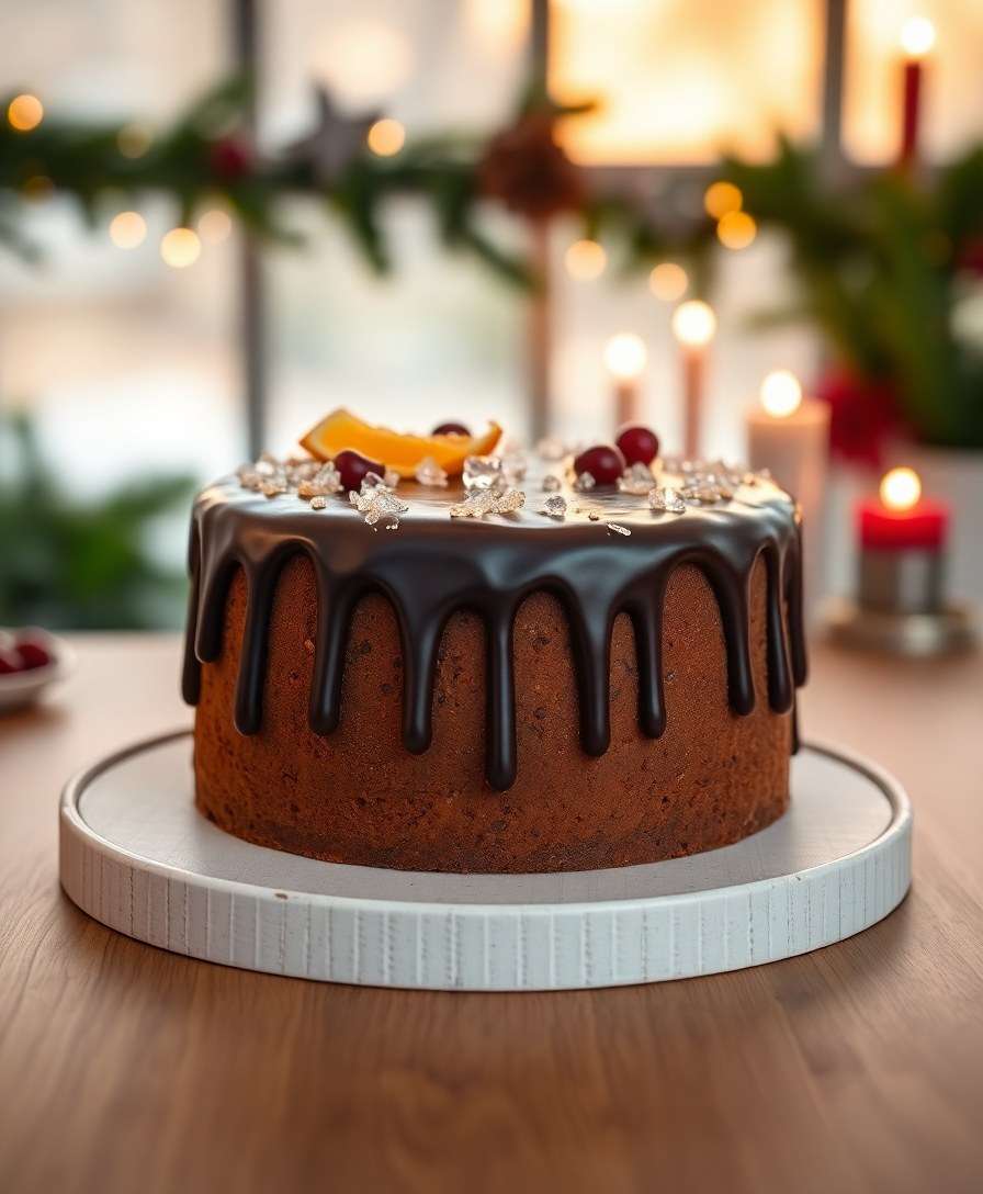 Decadent Dark Chocolate Orange Gingerbread Cake