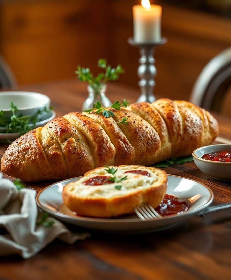 Gourmet Stuffed Cheese Bread