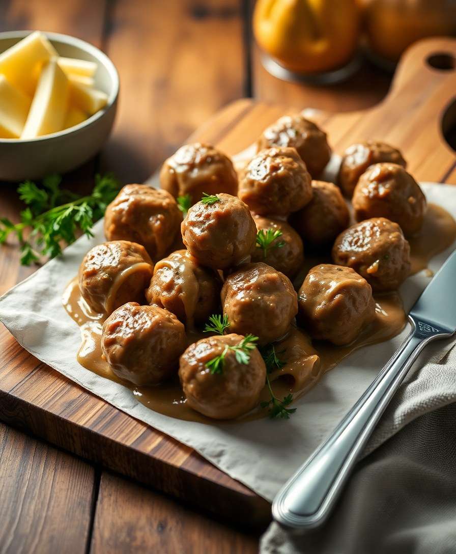 Oven-Baked Swedish Meatballs