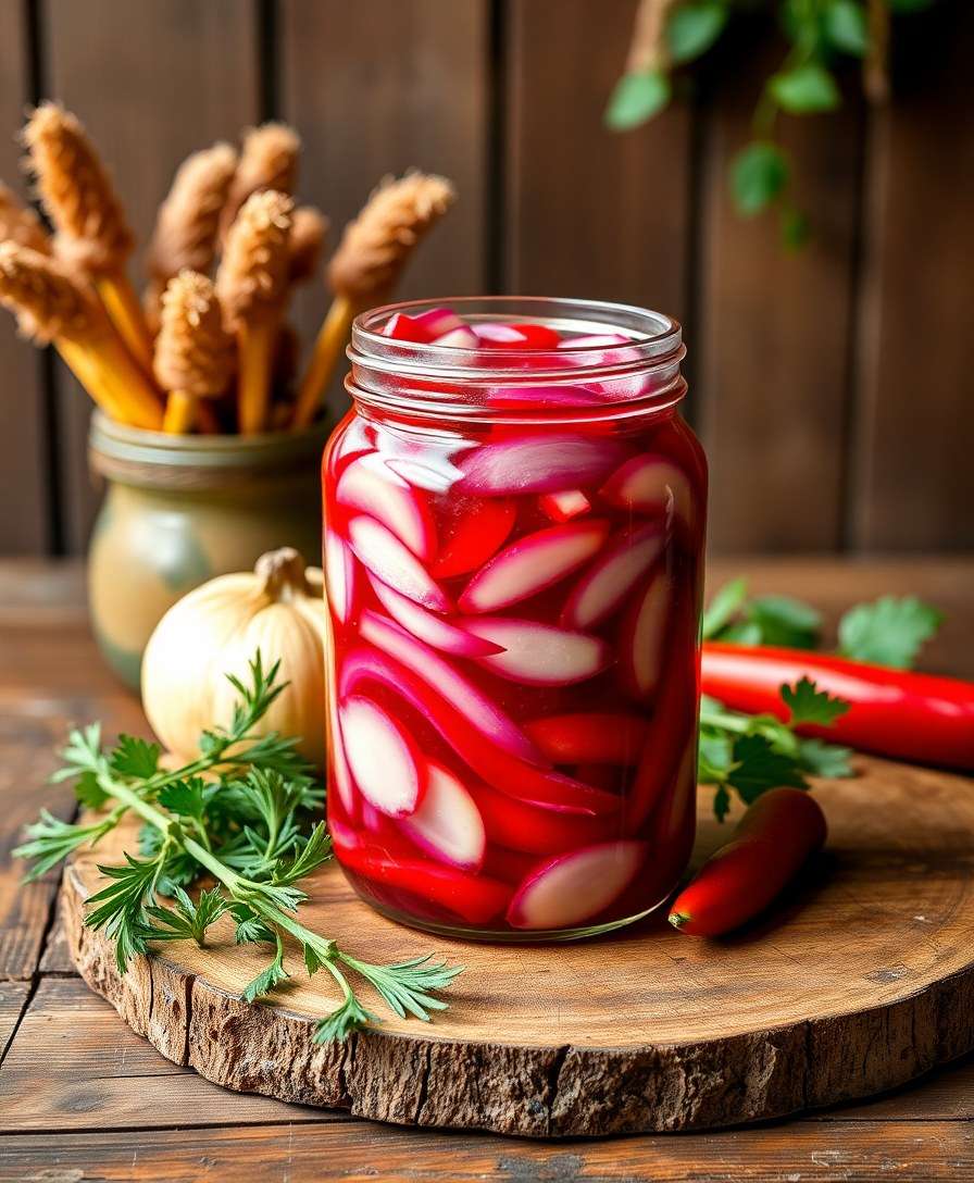 Spicy Pickled Red Onions