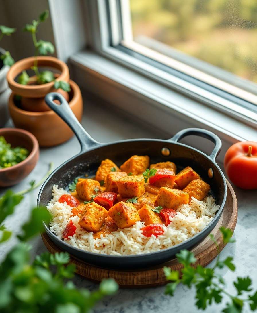 Zesty Turmeric Orange Chicken Skillet