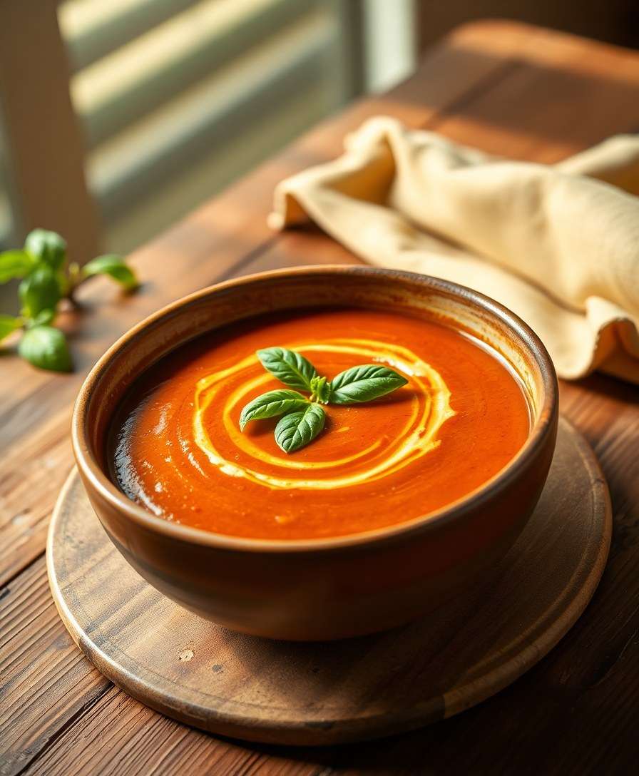 Decadent Caramelized Tomato Soup