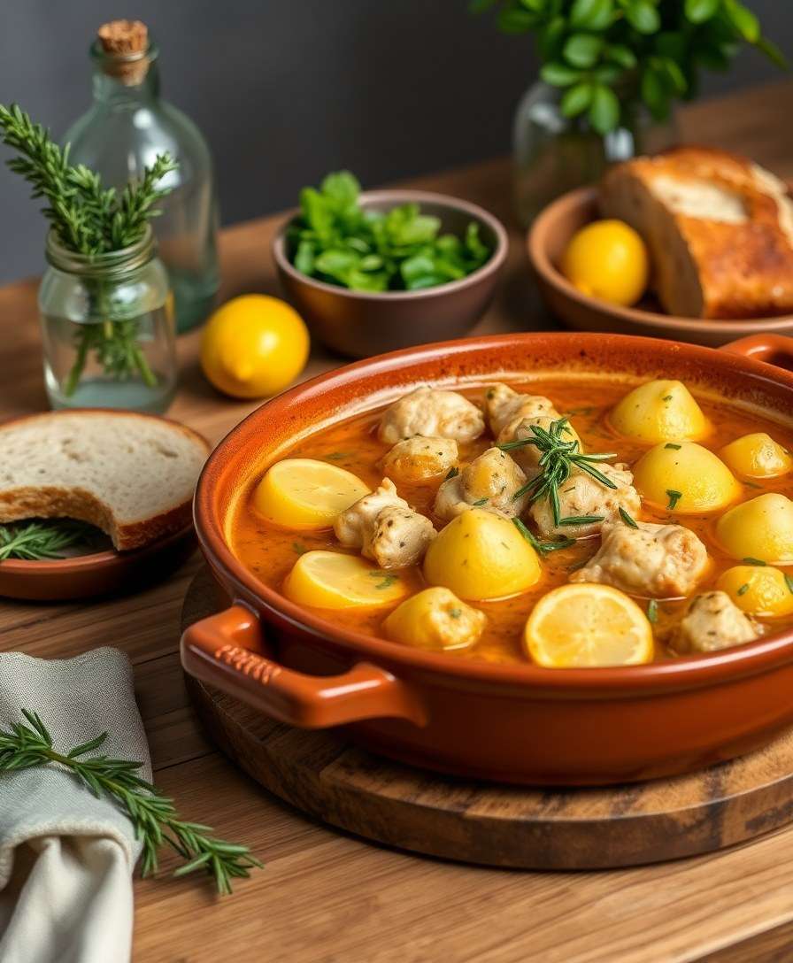 Zesty Lemon Herb Chicken & Potato Stew