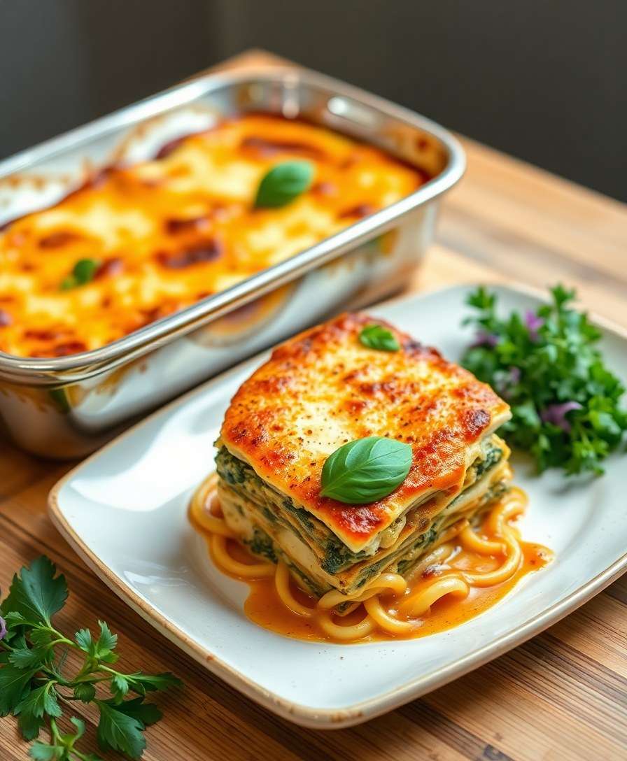 Hearty Saag Paneer Lasagna