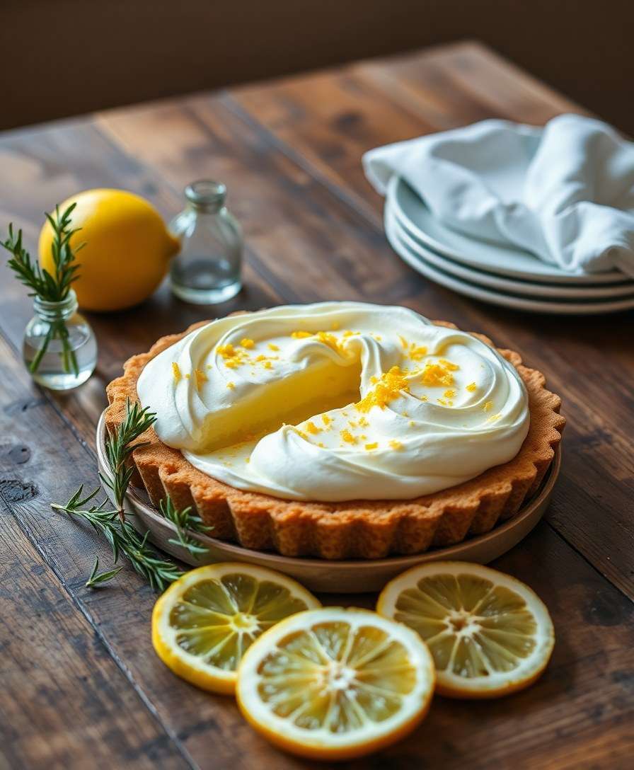 Honey-Ginger Lemon Cream Pie