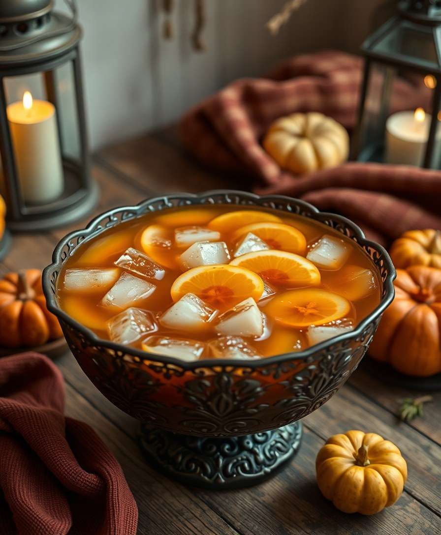 Spiced Apple Cider Bourbon Punch