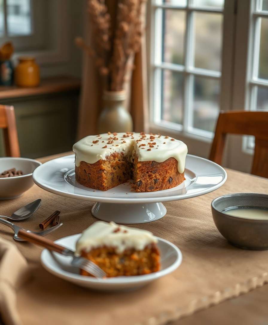 Warm Spice Cake with Cream Cheese Frosting