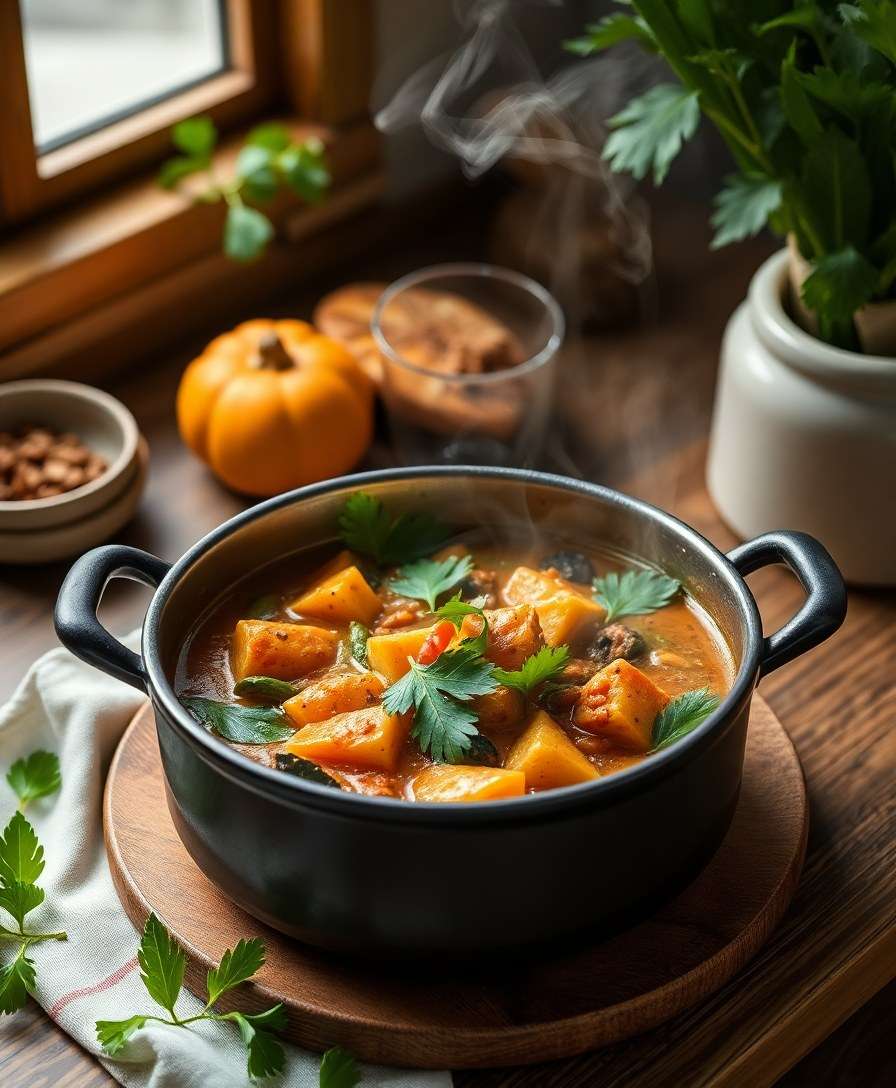 Springtime Savory Pot with Tender Greens