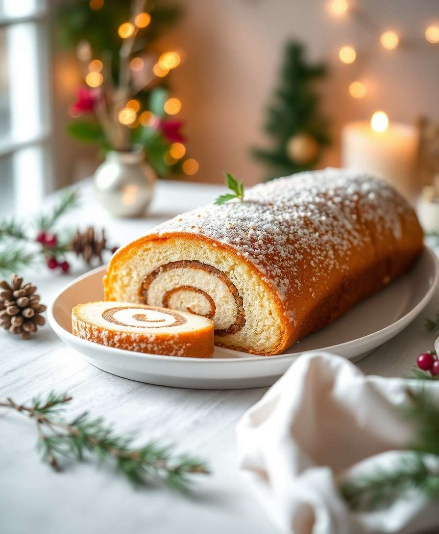 Light Vanilla Yule Log: A Festive Delight