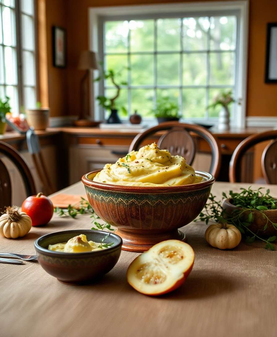 Creamy Garlic Potato Mash