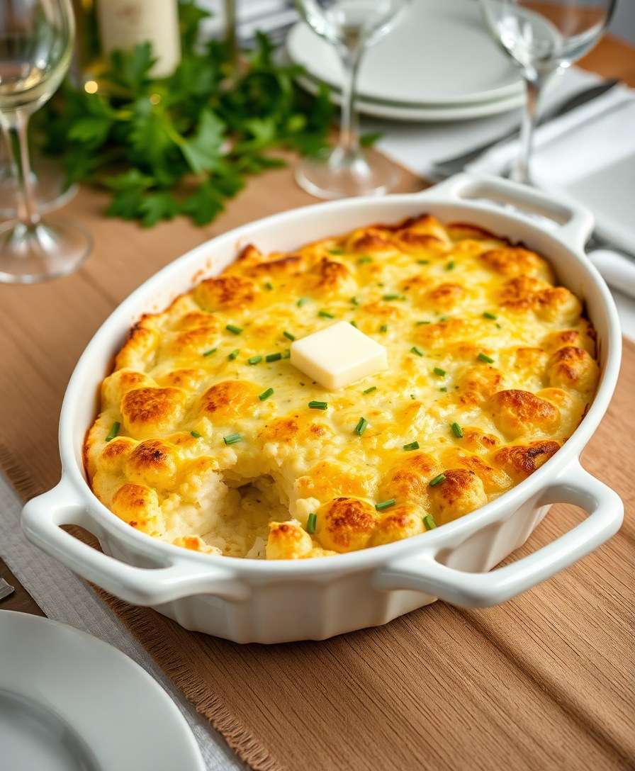 Decadent Creamy Cauliflower Gratin