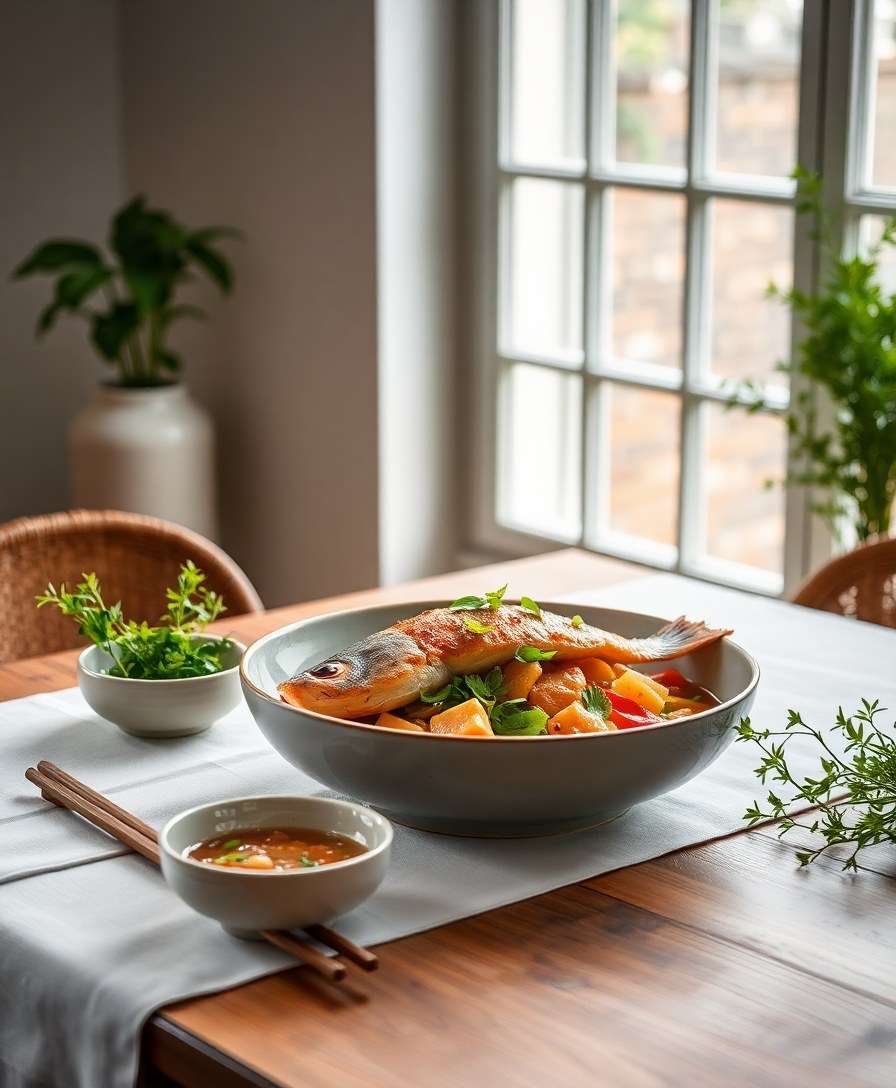 Zesty Ginger-Scallion Steamed Fish