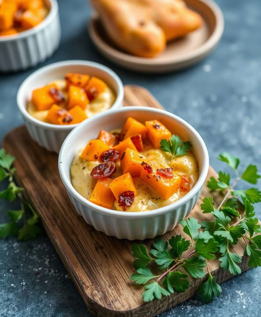 Creamy Butternut Squash & Chorizo Verrines