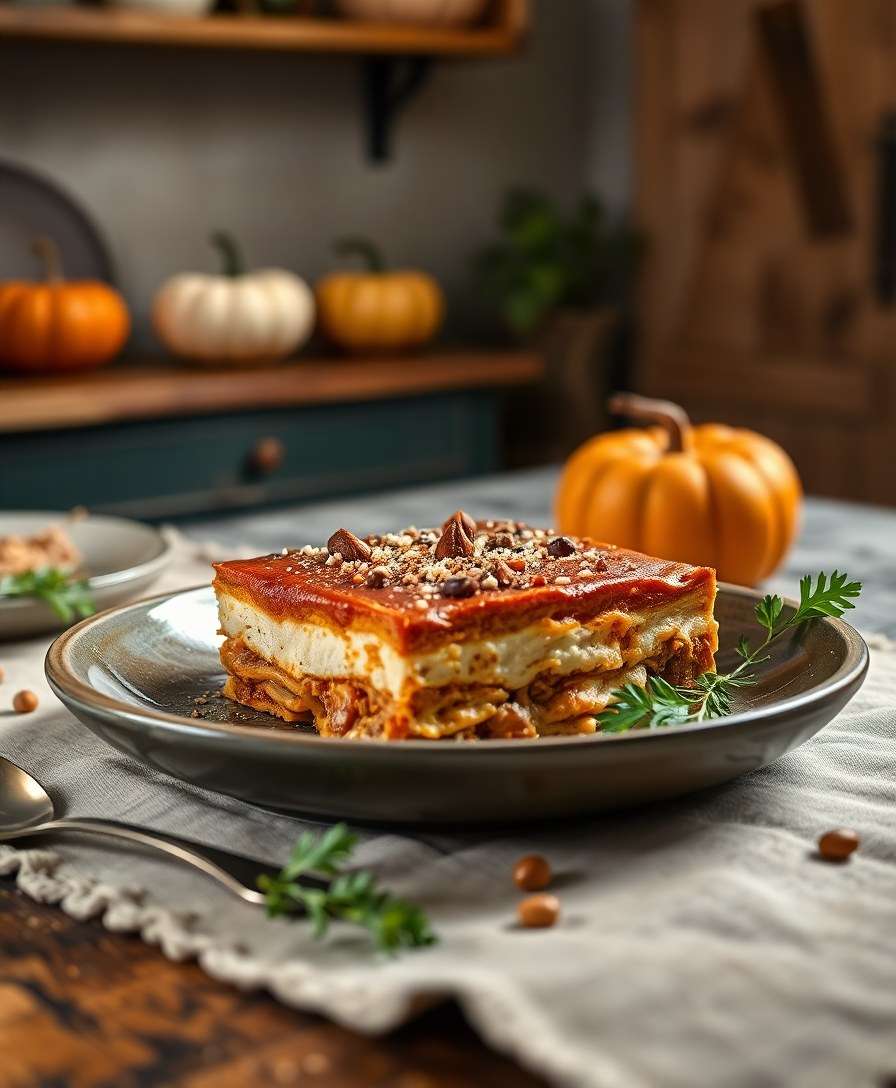 Decadent Pumpkin Cheesecake Lasagna