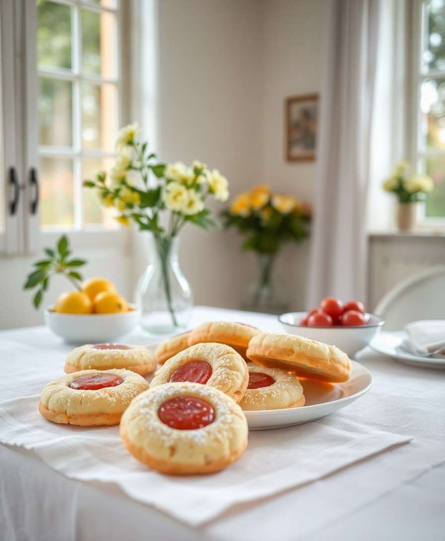 Delicate Lemon Linzer Cookies