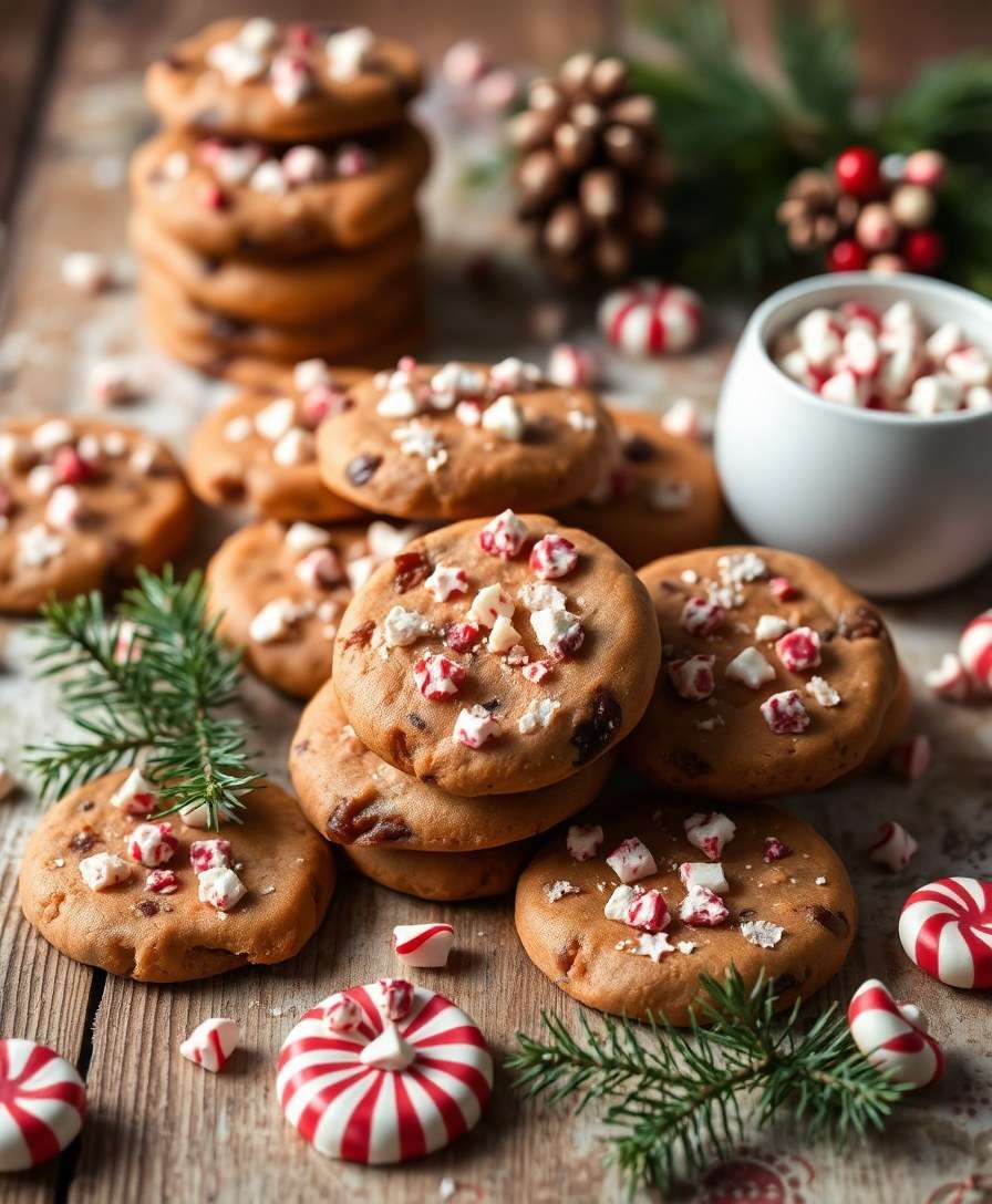 Festive Peppermint Bark Cookies (Cake Mix Magic)