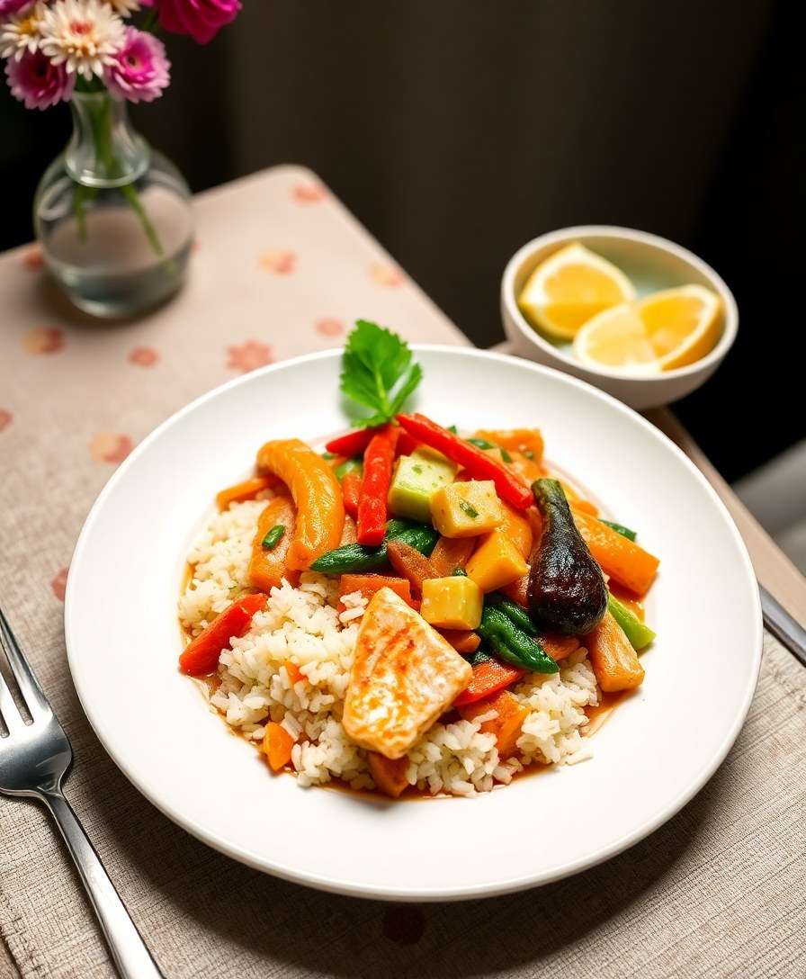 Zesty Thai Fish & Veggie Stir-Fry