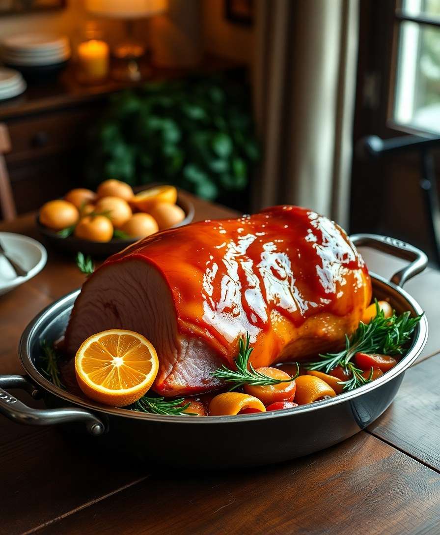 Decadent Honey-Glazed Ham