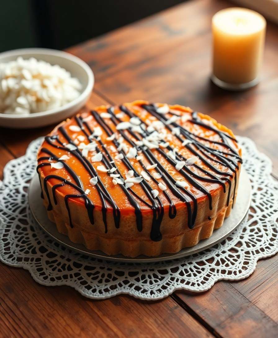 Decadent Coconut Caramel Tart