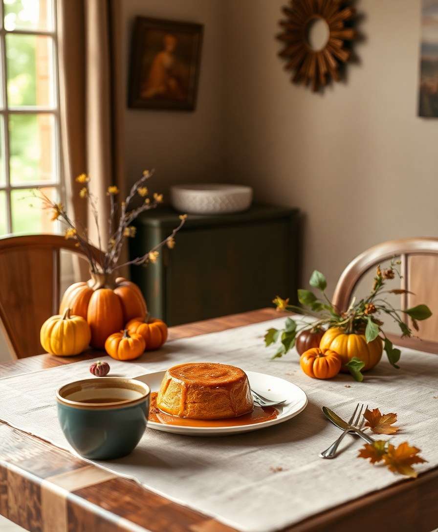 Spiced Pumpkin Butterscotch Custard