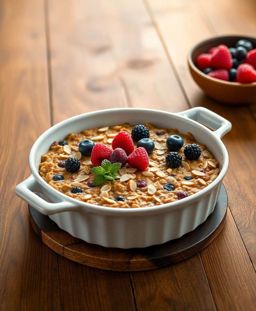 Decadent Berry Baked Oatmeal