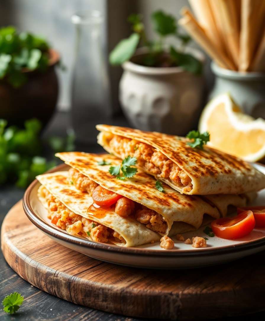 Savory Turkey Quesadillas with a Kick