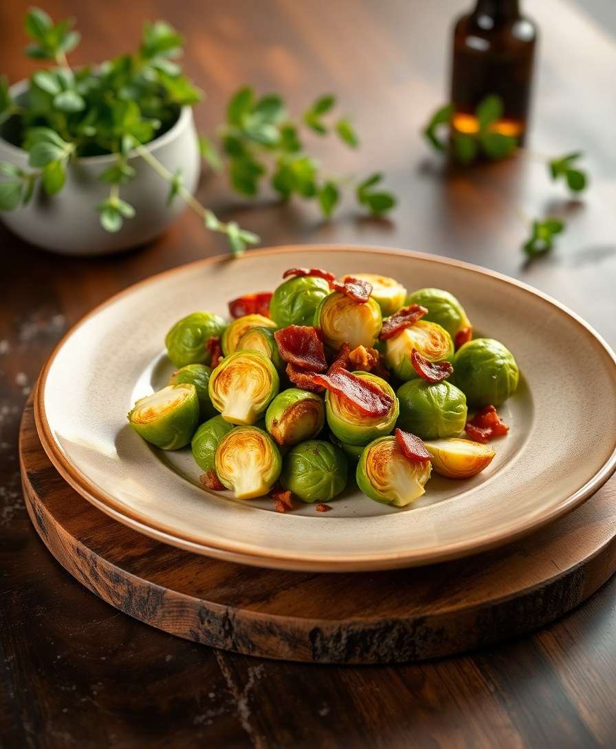 Gourmet Balsamic Bacon Brussels Sprouts