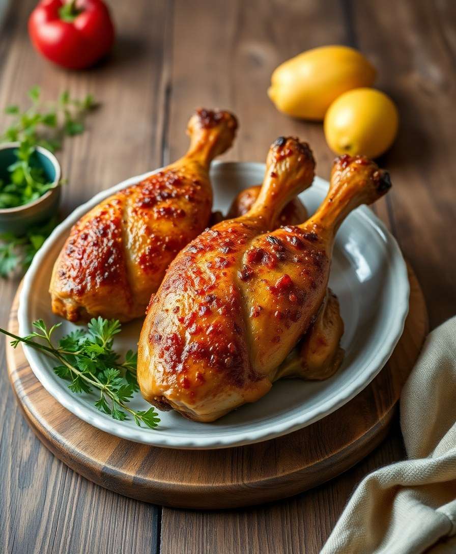 Crispy Oven-Roasted Chicken Leg Quarters