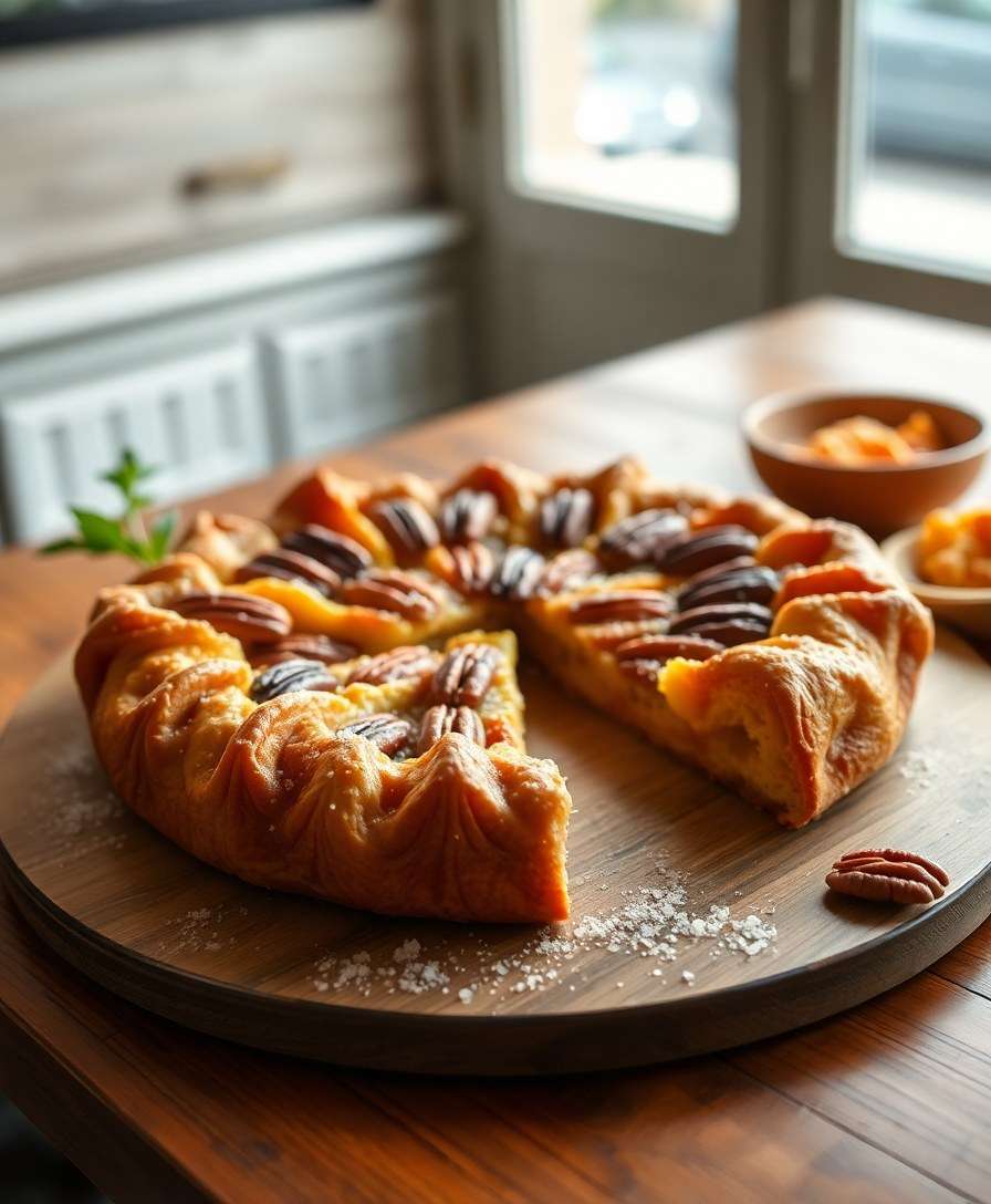 Decadent Maple-Pecan Galette with a Ginger Kick