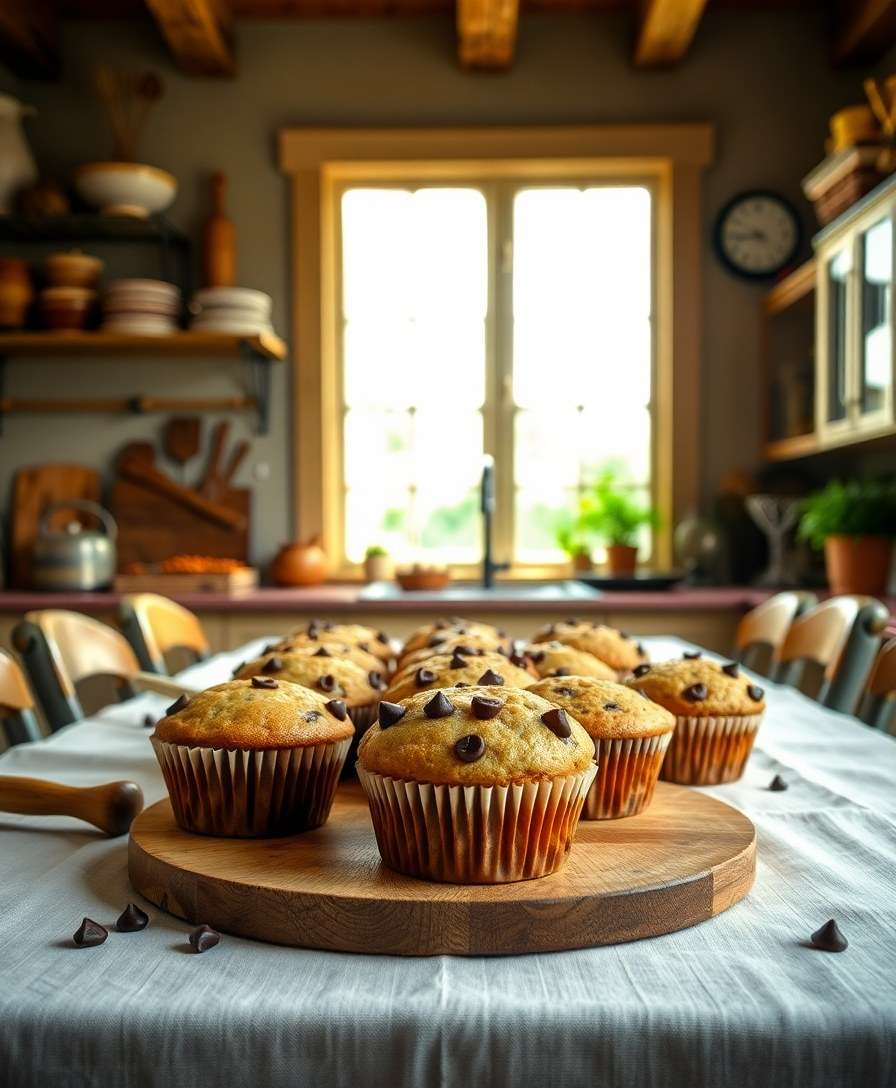 Decadent Chocolate Chip Muffins