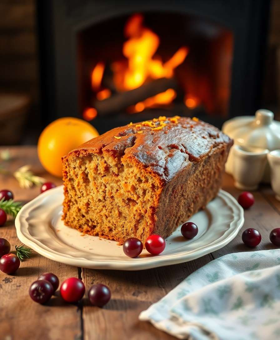 Spiced Orange Cranberry Loaf