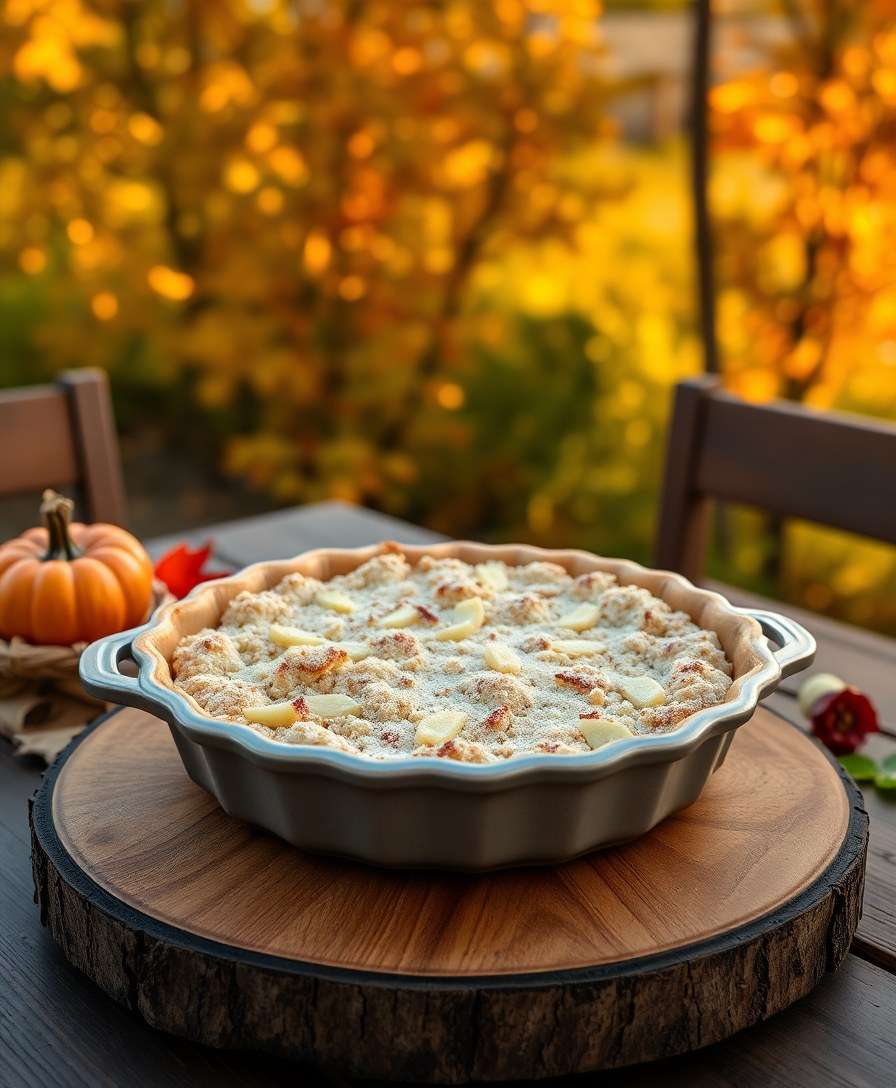 Gourmet Apple Crumble Pie