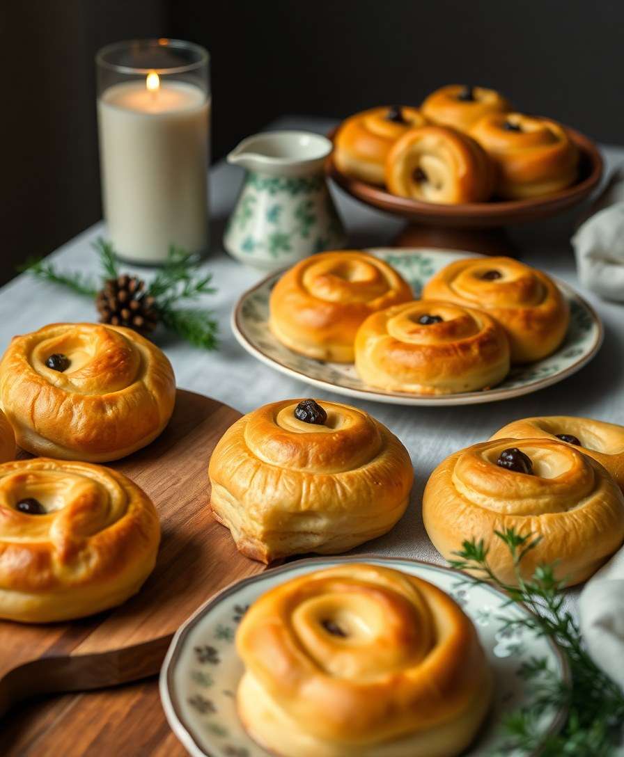 Swedish Christmas Buns (Lussekatter)