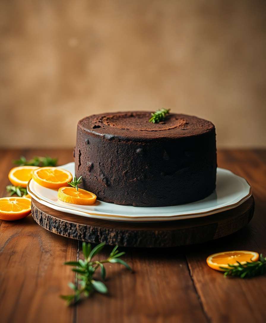 Decadent Dark Chocolate Orange Gingerbread Cake