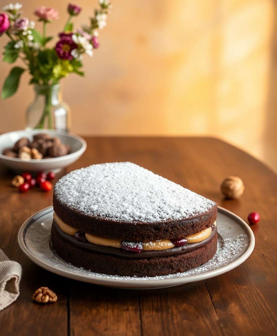 Decadent Nutty Chocolate Cake