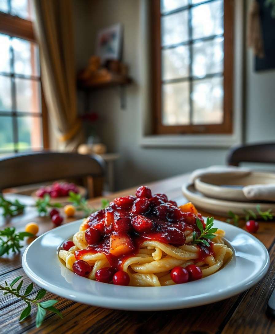 Decadent Maple-Cider Cranberry Sauce