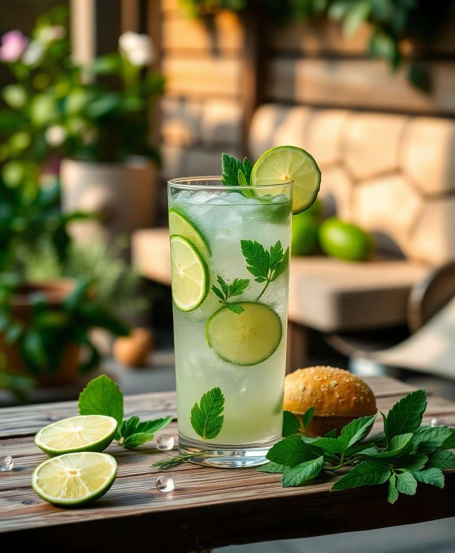 Refreshing Cucumber-Lime Electrolyte Drink