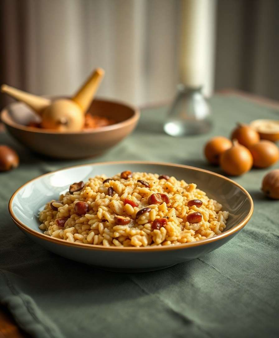 Decadent Chestnut Risotto