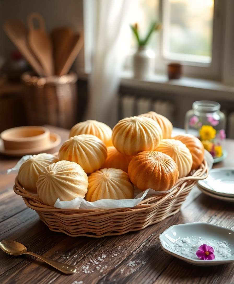 Gourmet Milk Buns with Salted Maple Glaze